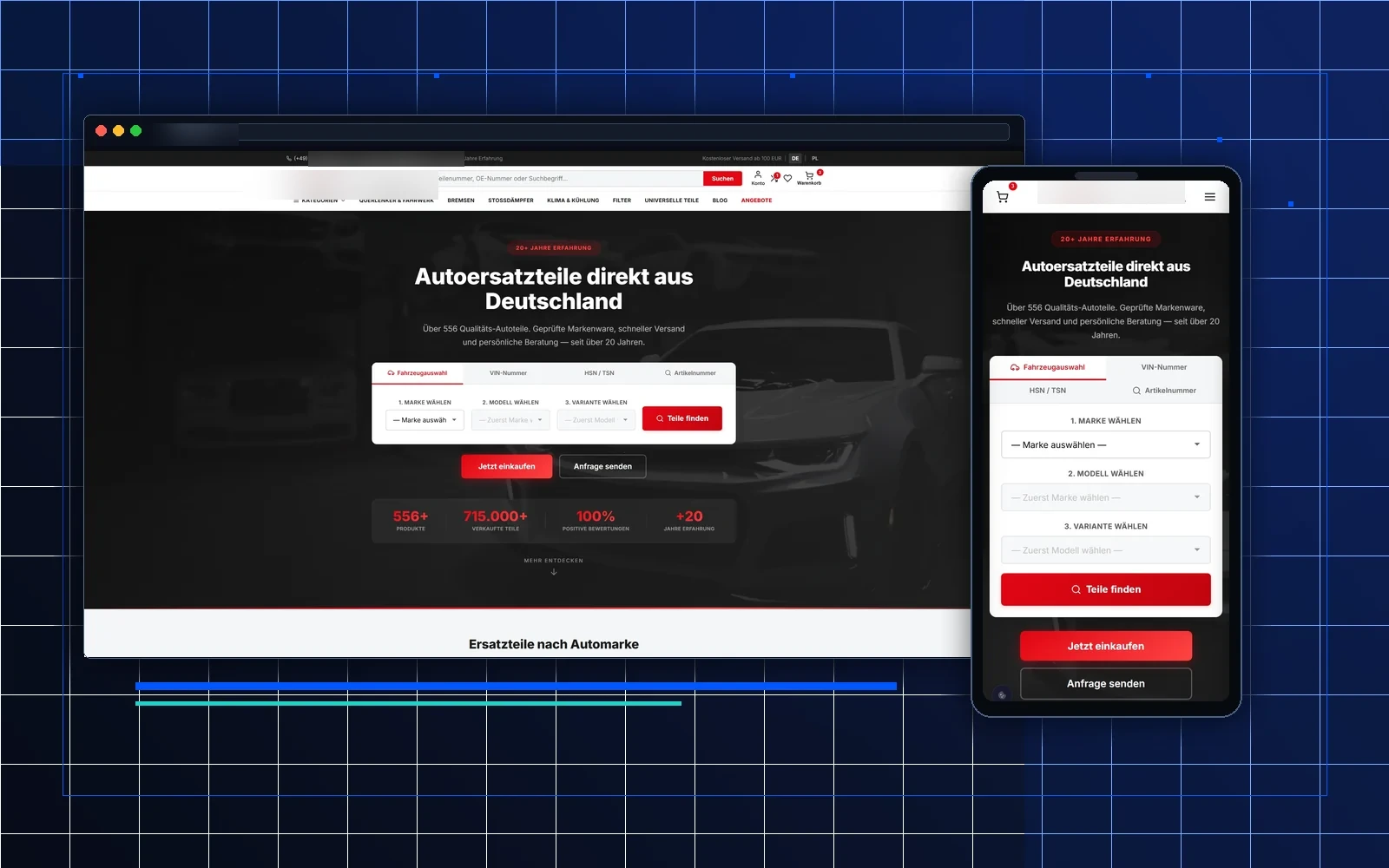 Realizacja Michał Świtalski: E-commerce automotive (NDA)